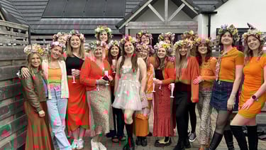 faux flower crown workshop york