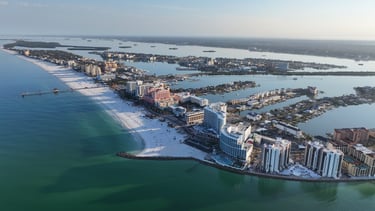 Famous Clearwater Beach at Clearwater Florida