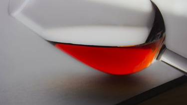 Verre de pineau rouge