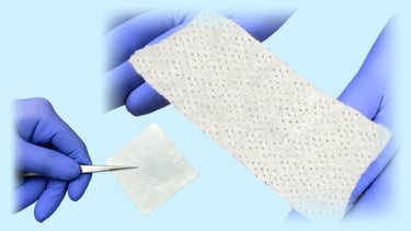 cellular and acellular chronic wound bandages