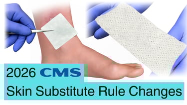 Center for Medicare & Medicaid Services 2026 rule changes for skin substitutes