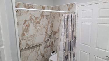Shower rehab by Brickyard Houses