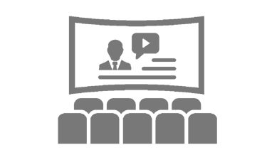 A gray square with a black border, representing Los Angeles Audio Visual equipment rental services.