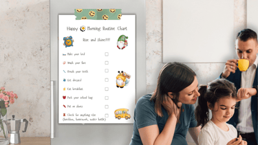 Stress Free Morning Routine Chart - Free Printable 
