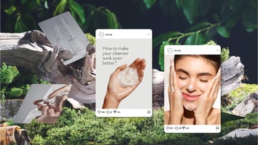 Biovija kosmetikos prekės ženklo vizualinio identiteto dizaino pavyzdžiai