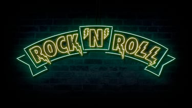 Rock'N'Roll banner neon sign