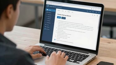 Professional IT support technician assisting a lawyer in an office setting