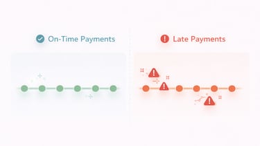layered diagram illustrating severity recency frequency and recovery as components of payment histor