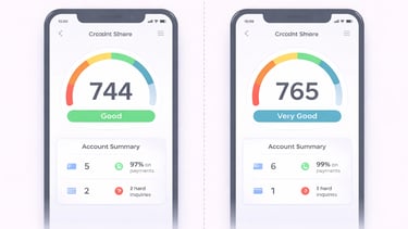 Comparison of two data snapshots showing how timing differences can lead to variations in reported c
