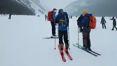 Shuttle transportation service to Lake Louise Ski Resort during winter season