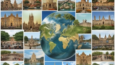 A vibrant photo of a happy family exploring a colorful Indian market street