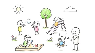 Illustration: Kinderspielplatz