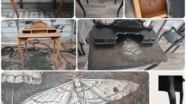 des images avant/après de relooking de meuble