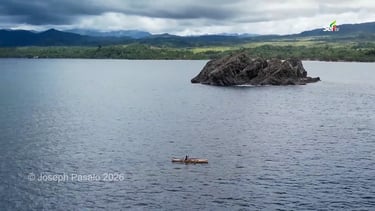 Snake island few meters from the coast