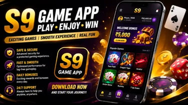 S9 Game App S9 Game S9 App Mobile Gaming App S9 Game Download Online Mobile Games