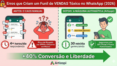 erro funil de vendas whatsapp