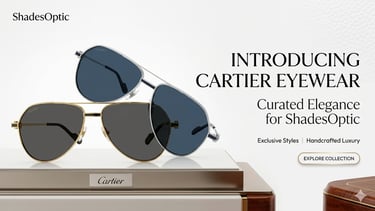 Cartier Santos de Cartier Aviator Sunglasses Gold and Black Edition with signature screw motif - Aut
