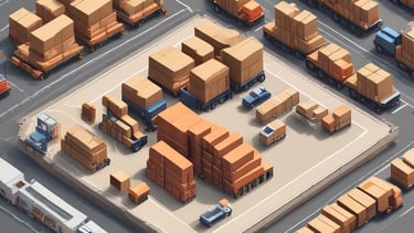 Transportation logistics team monitoring shipment routes on multiple screens