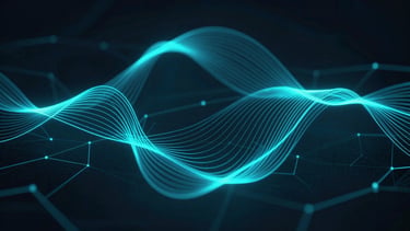 Precise vector wireframe schematic of a complex temporal manifold, glowing cyan lines on a deep obsidian background, high-contrast, academic brutalism style.