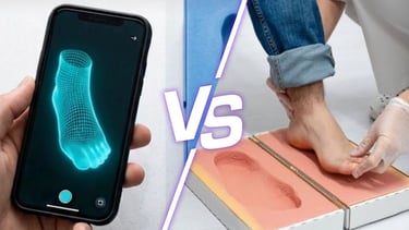 Foam box vs digital scan comparison in orthotic foot assessment and design