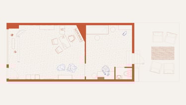 Diseño de interiores y lighting design para concept store con laboratorio fotográfico en Venecia.