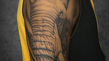 Realistic tattoo with detailed shading and lifelike depth by expert tattoo artist