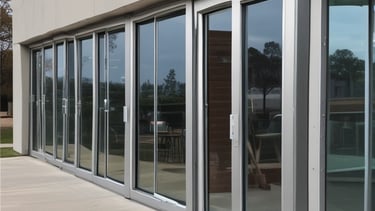 Modern windows and doors installed in a stylish home.