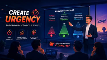 Create Urgency: Show Runway Scenarios in Pitches