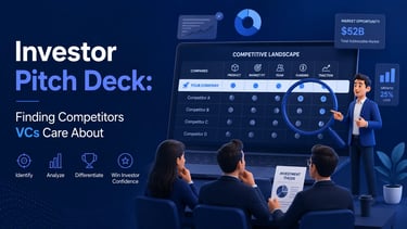 Investor Pitch Deck: Finding Competitors VCs Care About