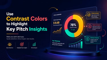 Use Contrast Colors to Highlight Key Pitch Insights