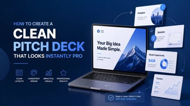 How to Create a Clean Pitch Deck That Looks Instantly Pro