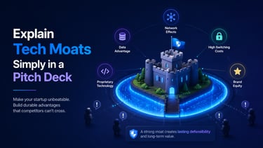 Explain Tech Moats Simply in a Pitch Deck