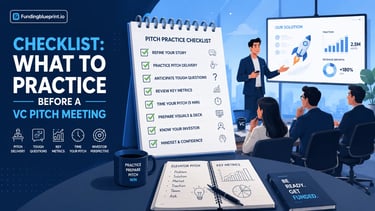 Checklist What to Practice Before a VC Pitch Meeting