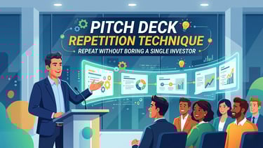 Pitch Deck Repetition Technique: Repeat Without Boring a Single Investor