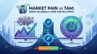 Market Pain Intensity vs TAM: What VCs Really Look For in a Pitch
