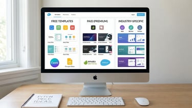 Comparison of free versus paid pitch deck templates