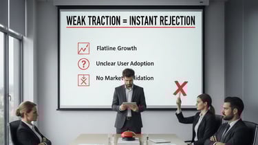 Why Weak Traction Presentation Causes Instant Rejection