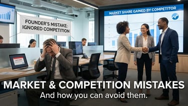 Startup market and competition mistakes pitch deck