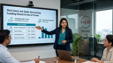 Pitch Deck Ask Slide: Structuring Funding Needs & Use of Funds