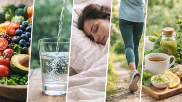 pilares da saude natural alimentacao hidratacao sono movimento e detox estilo de vida saudavel