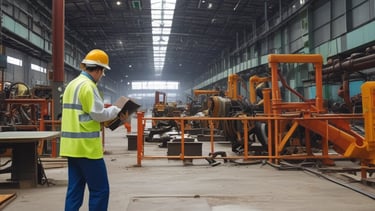 Professional consultant advising a team in a workplace safety meeting