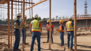 Group of employees attending a safety training session