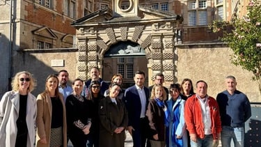 Municipale castres 2026 : Guillaume ARCESE lors de l'inauguration de sa permanence présente son projet pour la santé