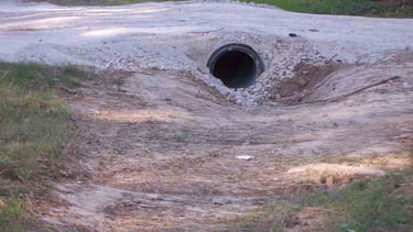 gravel driveway culvert