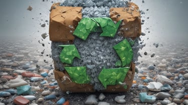 a man riding a skateboard down a street next to tall buildings