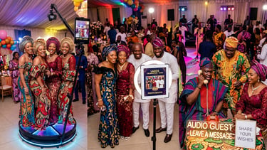 Why Every Lagos Event Needs a 360 Video Booth, iPad Photo Booth & Audio Guest Book