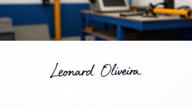 Clean handwritten signature of Leonardo Oliveira in black ink, isolated on a white background