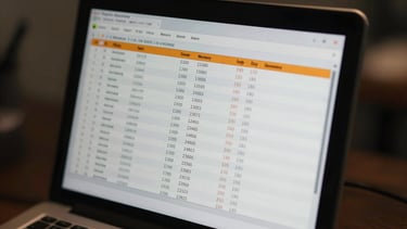 Extreme close-up of a terminal screen showing memory allocation tables and clean system execution logs in a dark workspace, sharp orange accents