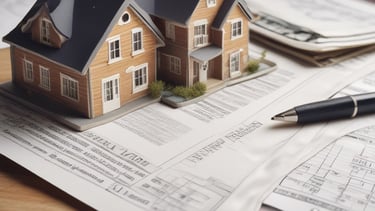 A professional notary meeting a client at their home with documents ready.