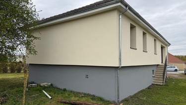 chantier isolation extérieure terminé à Payns 10